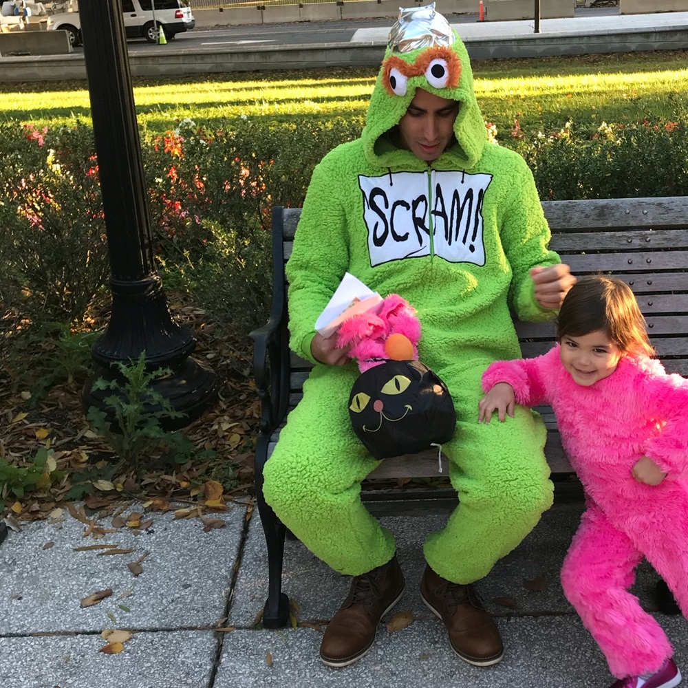 Sesame Oscar the Grouch Halloween costume  L/XL